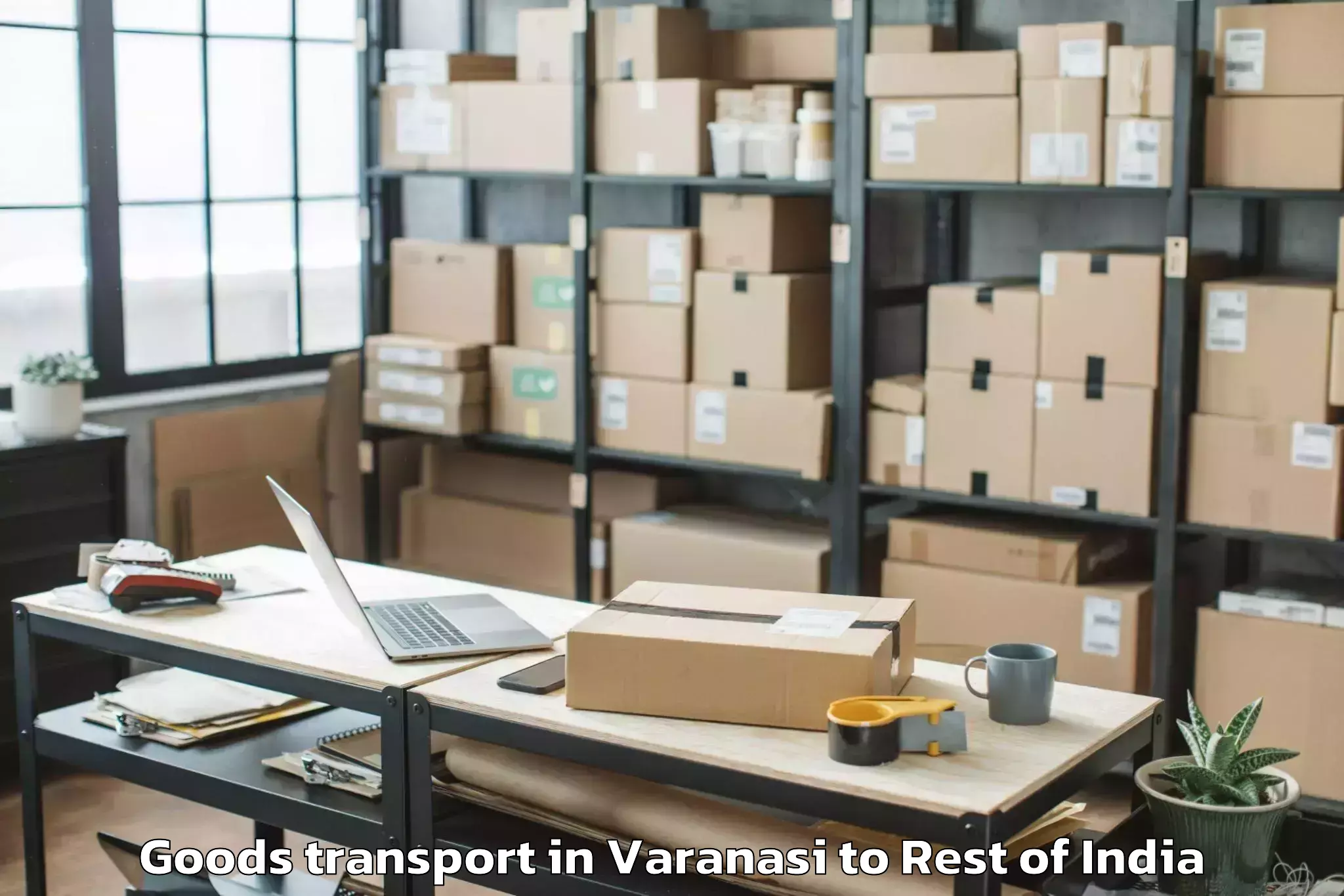 Easy Varanasi to Weepangandla Goods Transport Booking